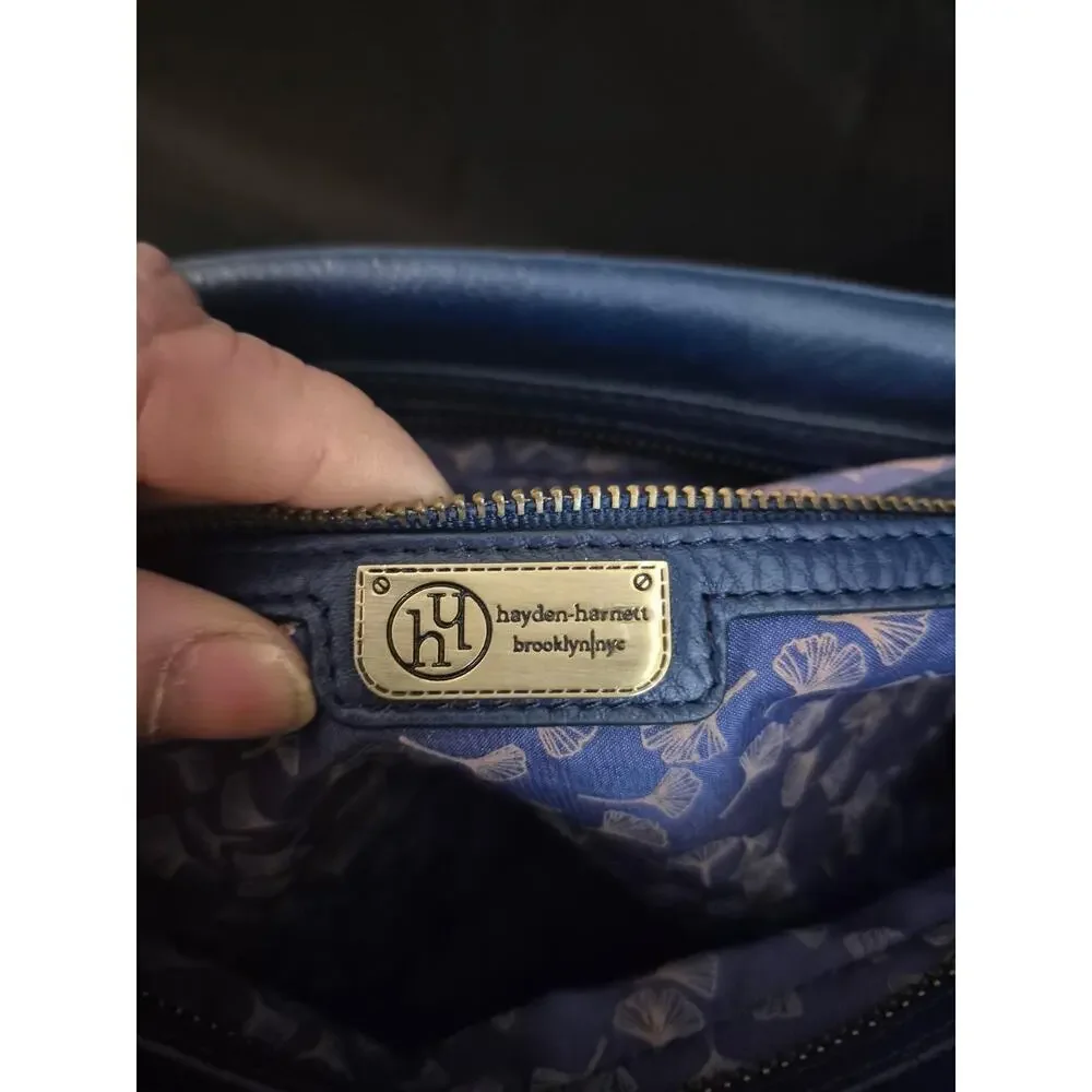 Hayden Harnett Leather Purse Blue Shoulder Bag, Handbag , Made In Brooklyn NY